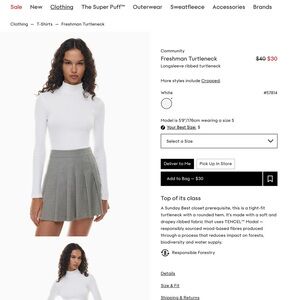 Sunday Best Freshman Turtleneck White